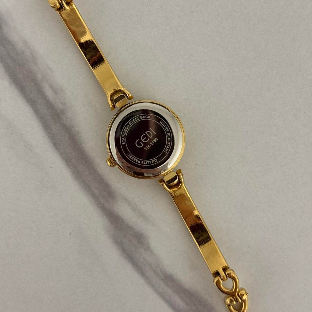 Round Gold Watch