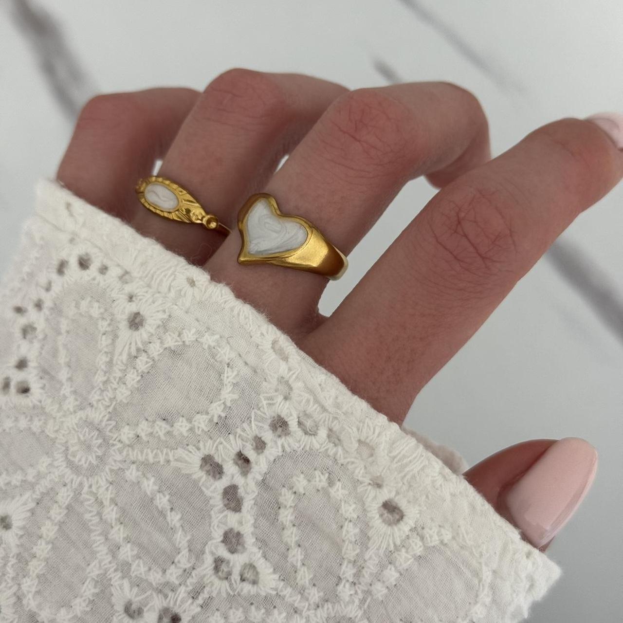 Set 2 Gold/White Rings