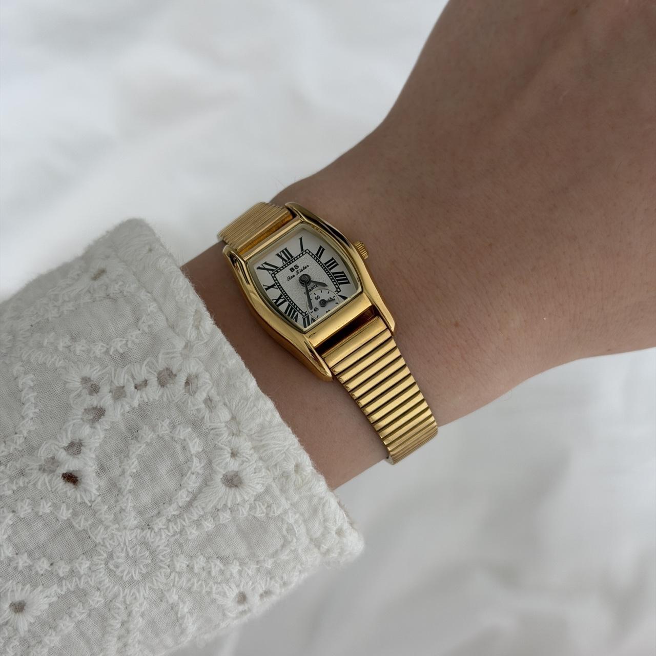 Gold Asymmetrical Watch