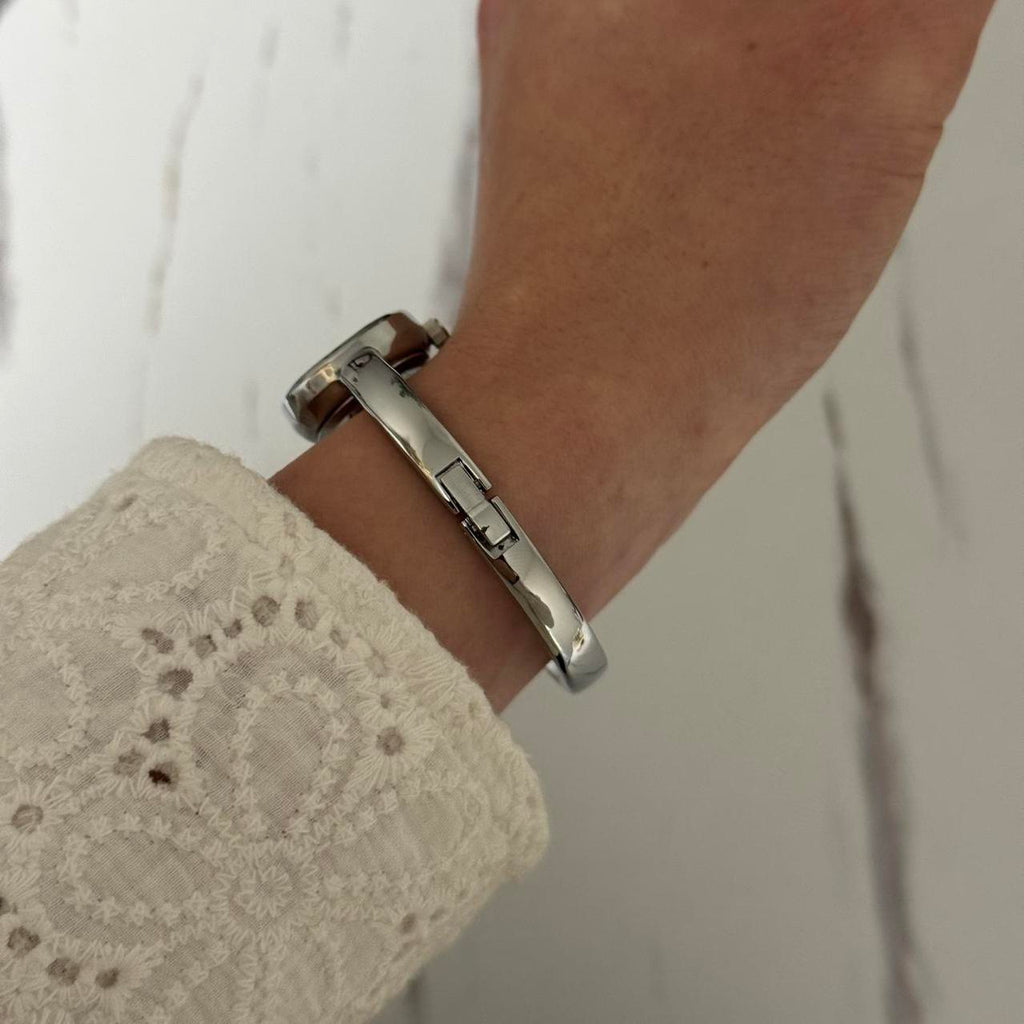 Silver Burgundy Red Watch Catalina