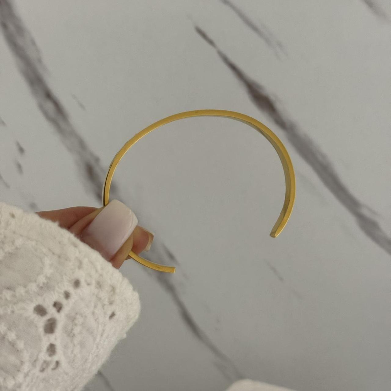 Gold Bracelet Zircon Stones