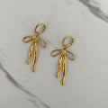Gold Bow Earrings