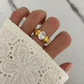 Gold Ring Zircon Stone