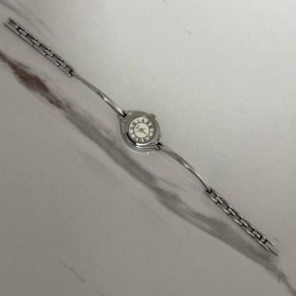 Tiny Silver Watch Bracelet