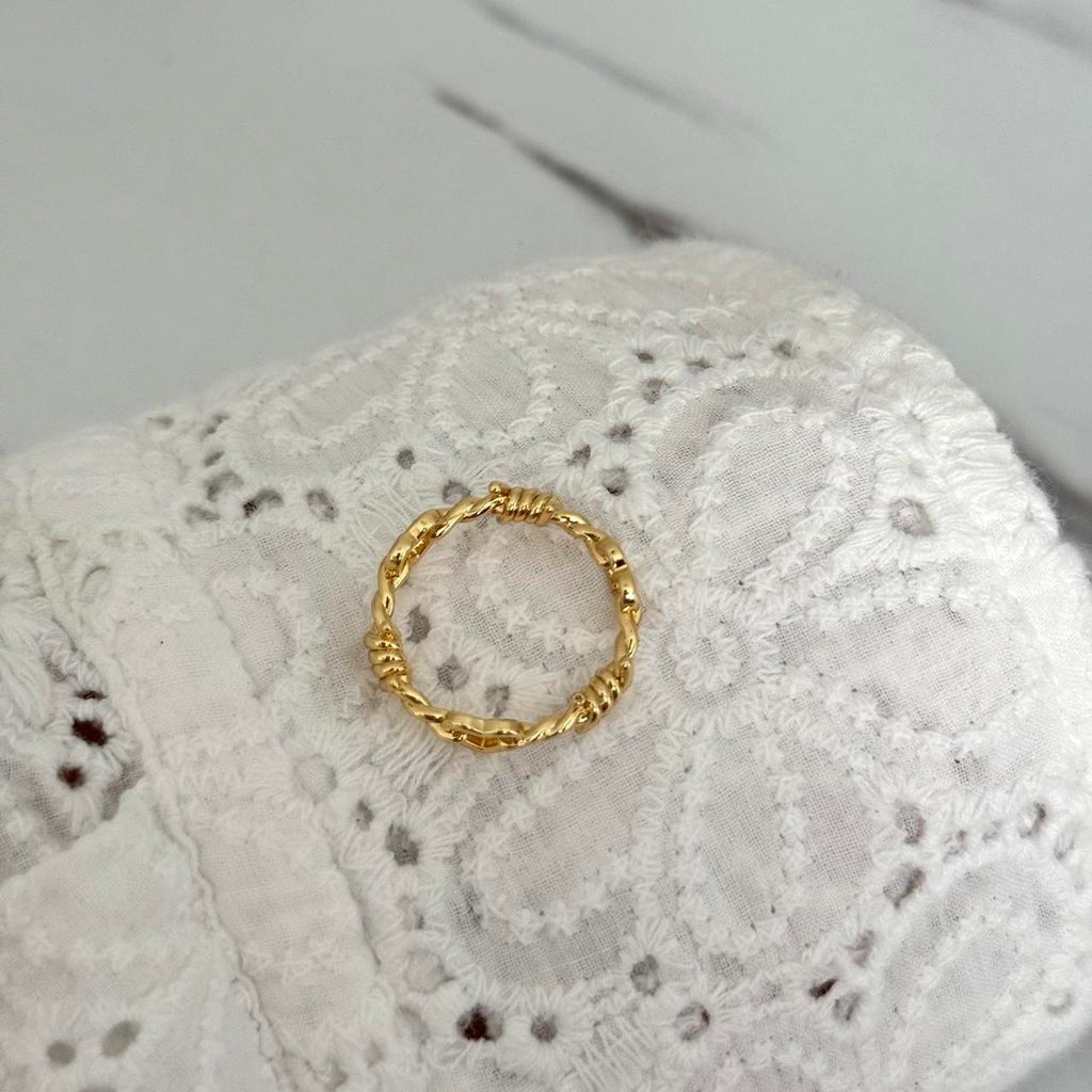 Gold Ring Heart Shape