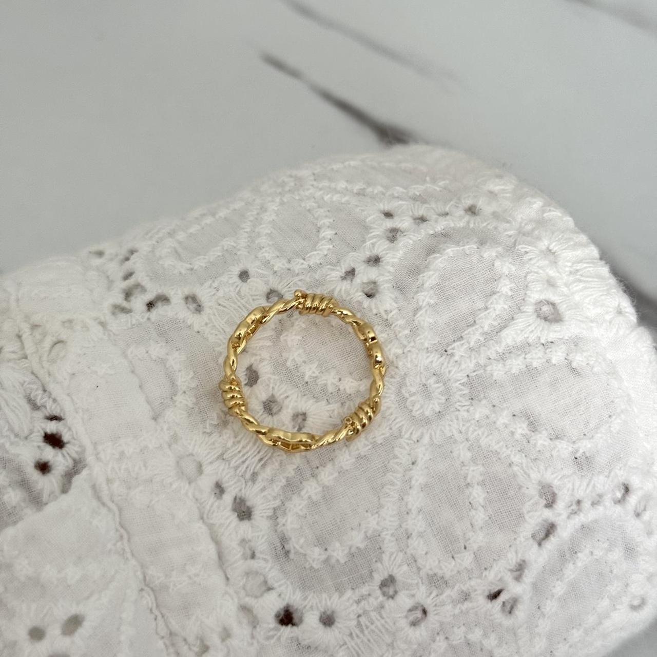 Gold Ring Heart Shape