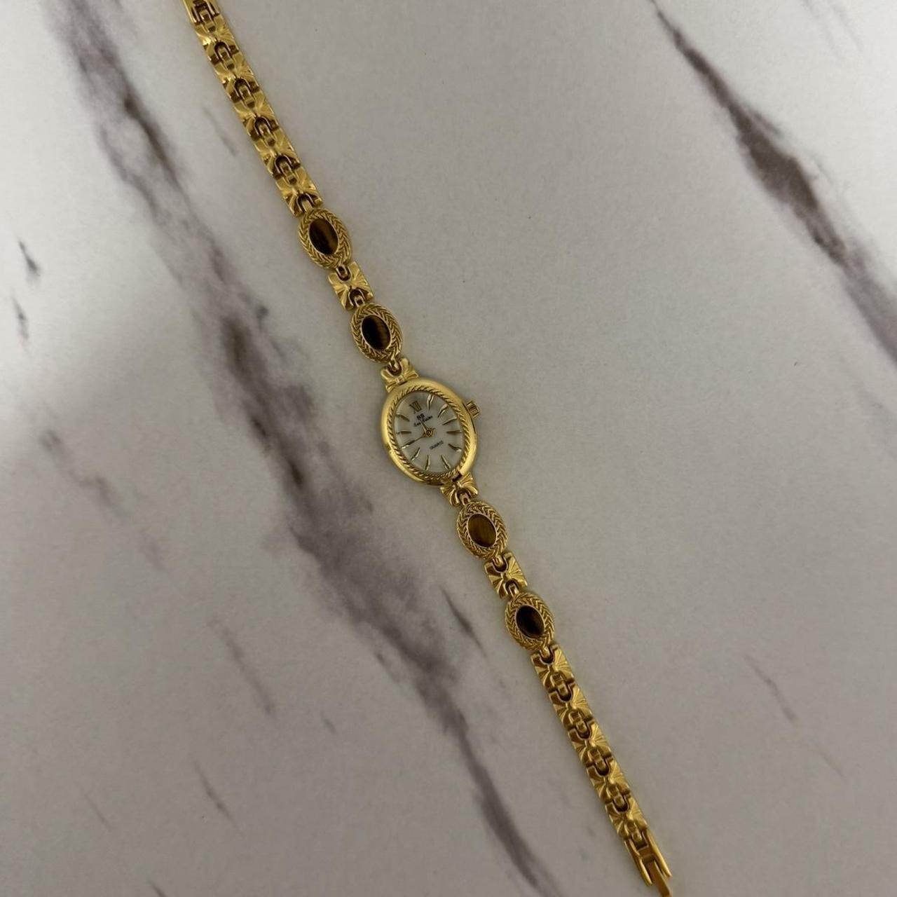 Elina Watch Brown Natural Stone