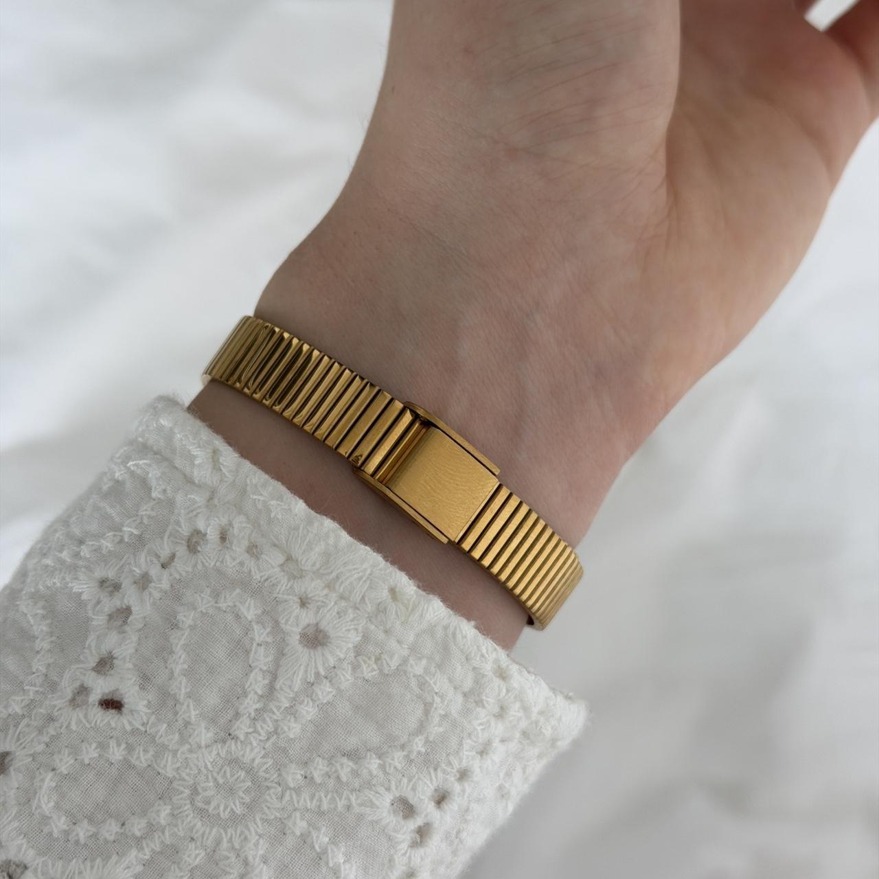 Gold Asymmetrical Watch