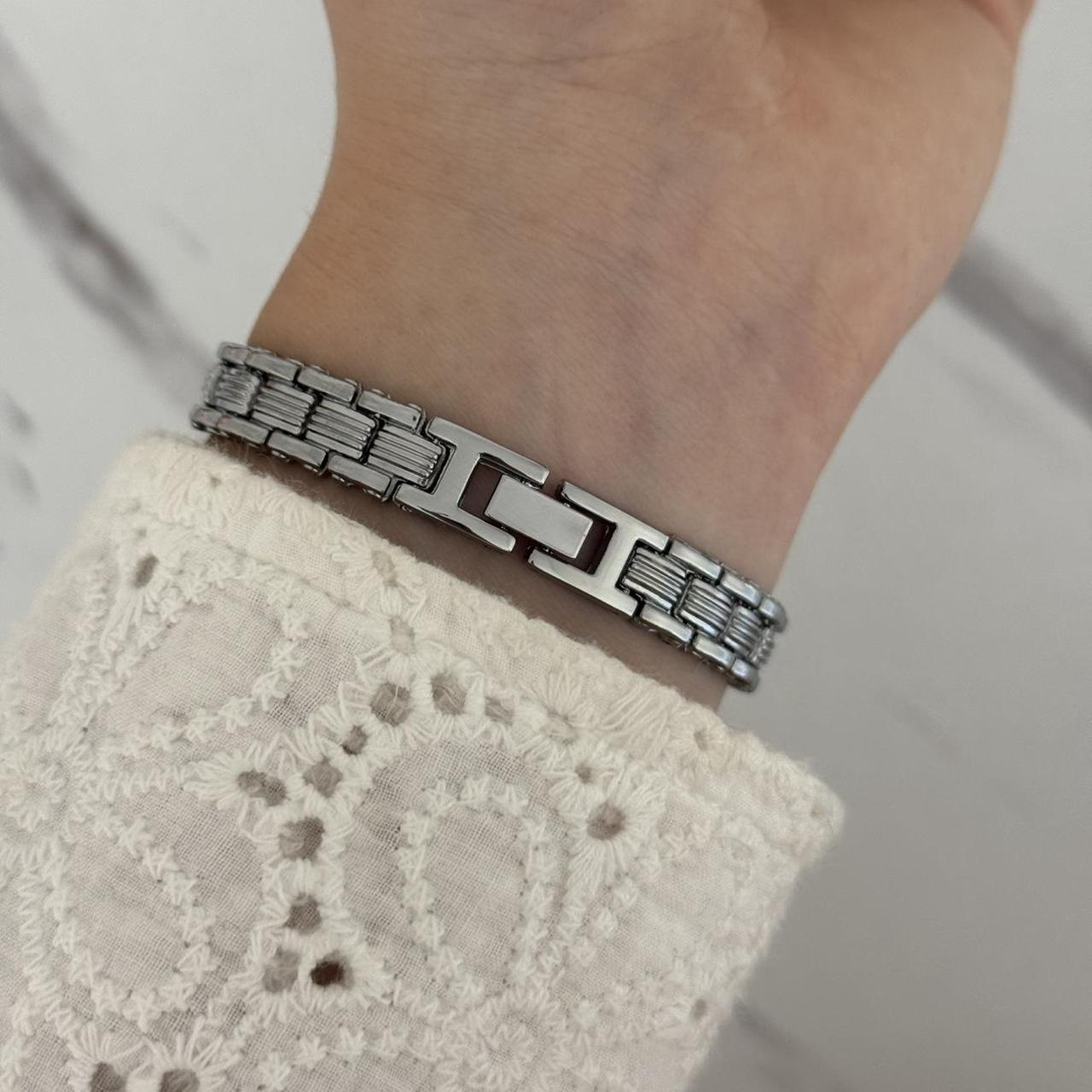 Silver/Purple mini Watch Heart Charm