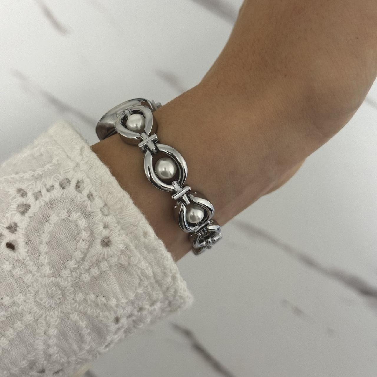 Pearl Silver Mini Watch