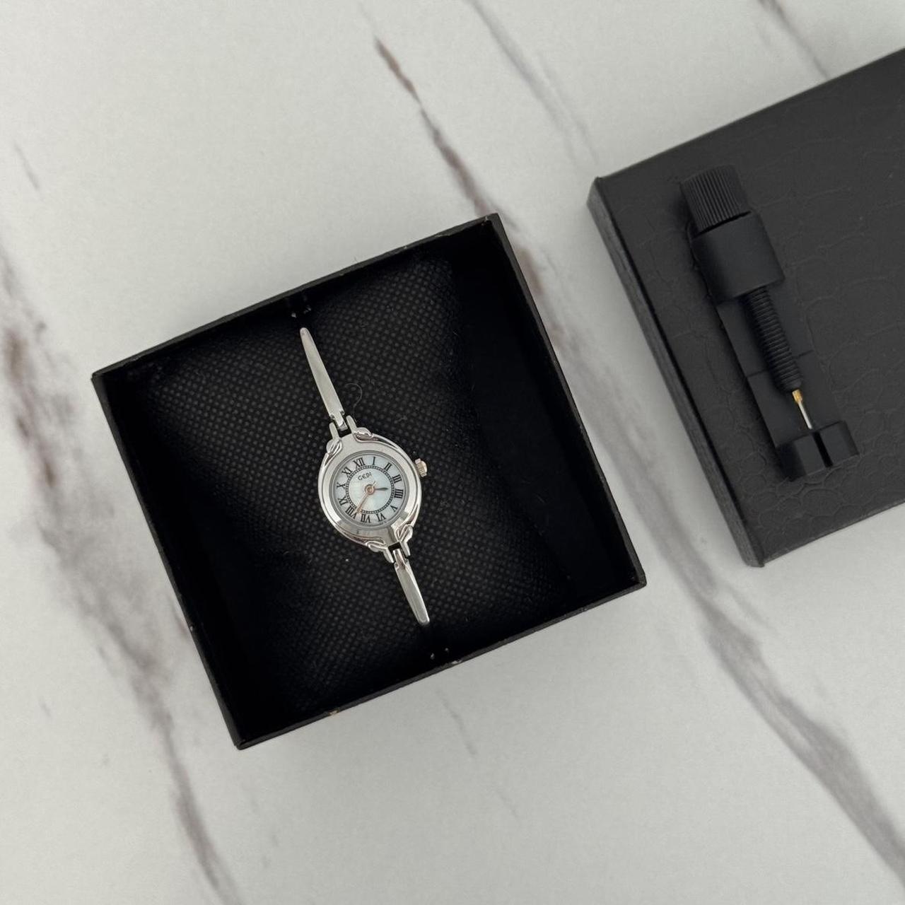 Silver Baby Blue Mini Watch