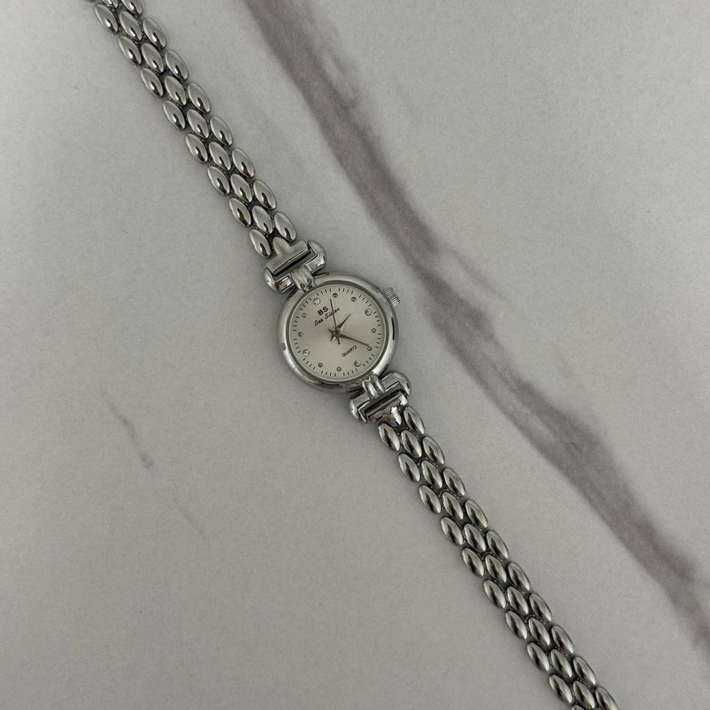 Vintage Inspired Mini Silver Watch