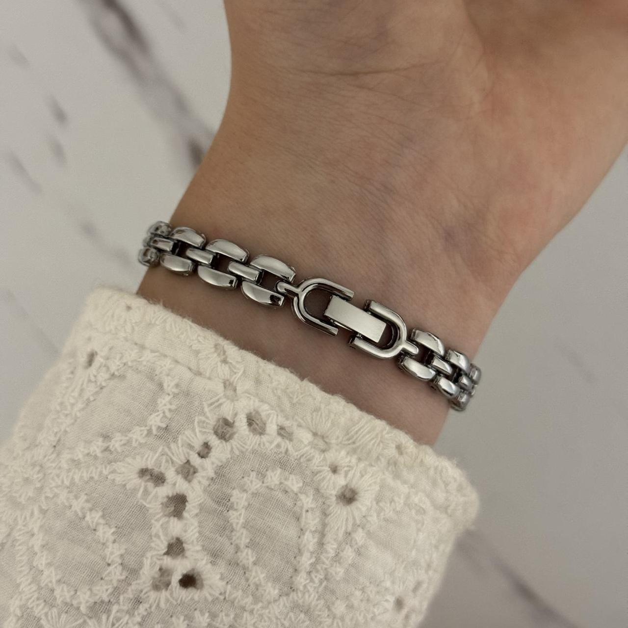 Silver/Pink Mini Watch