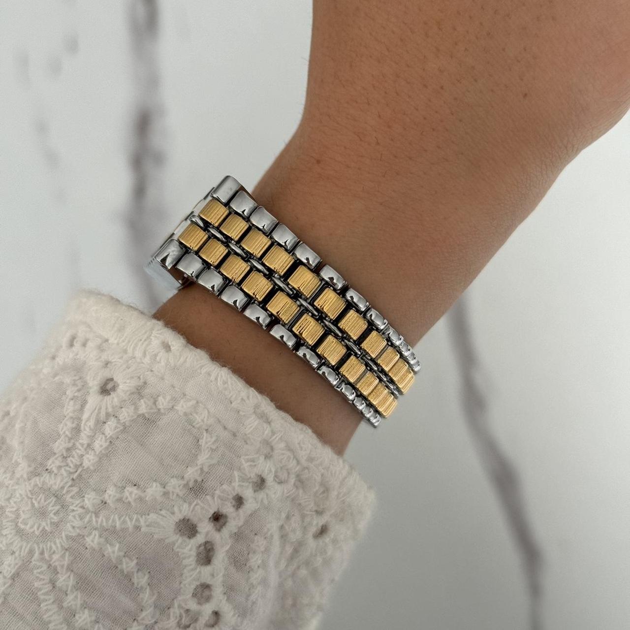 Retro Two Tone Mini Watch