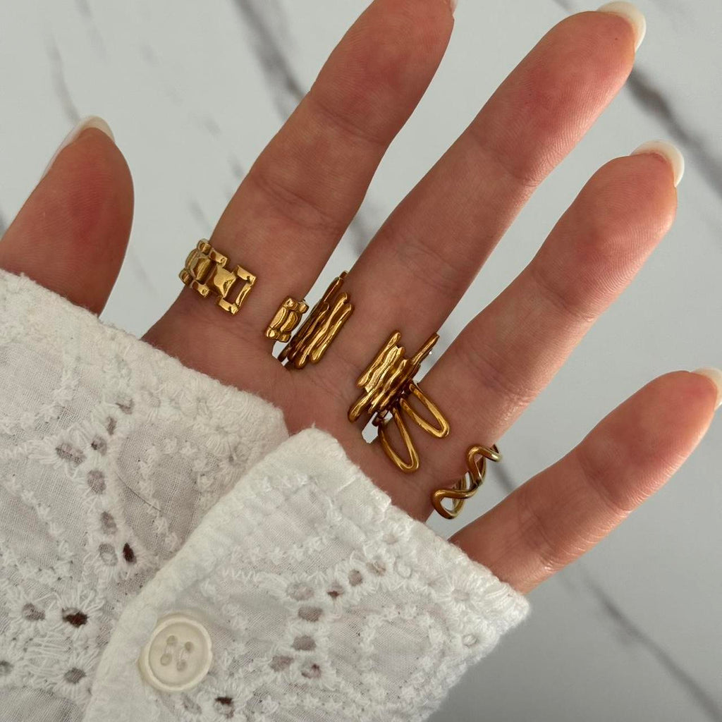 Set of 3 Gold Rings