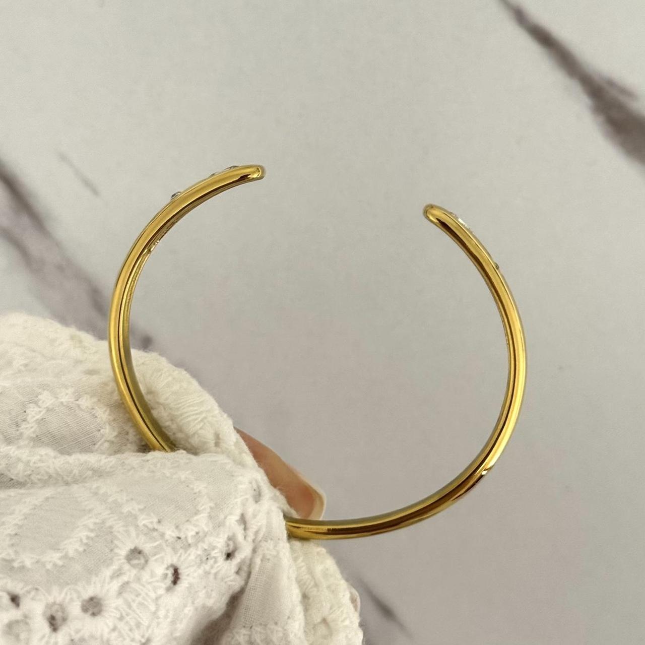 Gold Star Bracelet Zircon Stone