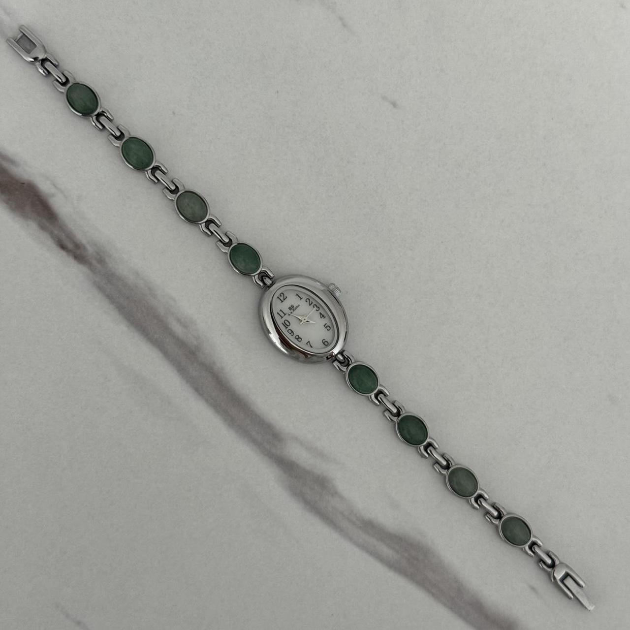 Mini Watch Barca green Natural Stone