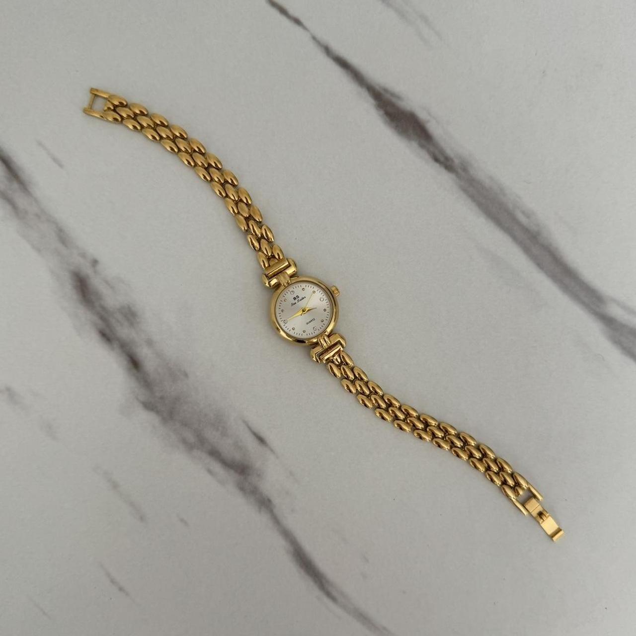 Vintage Style Gold Mini Round Watch