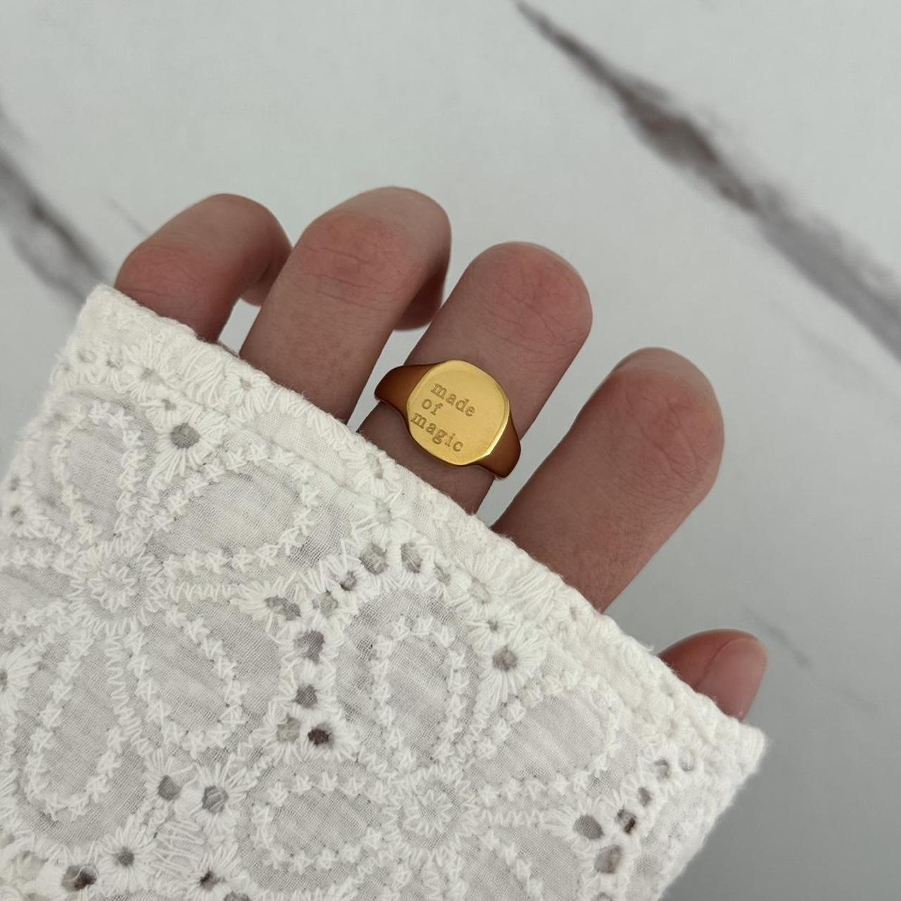 Vintage Style Gold Ring “Made of Magic”