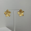 Delicate Golden Floral Earrings