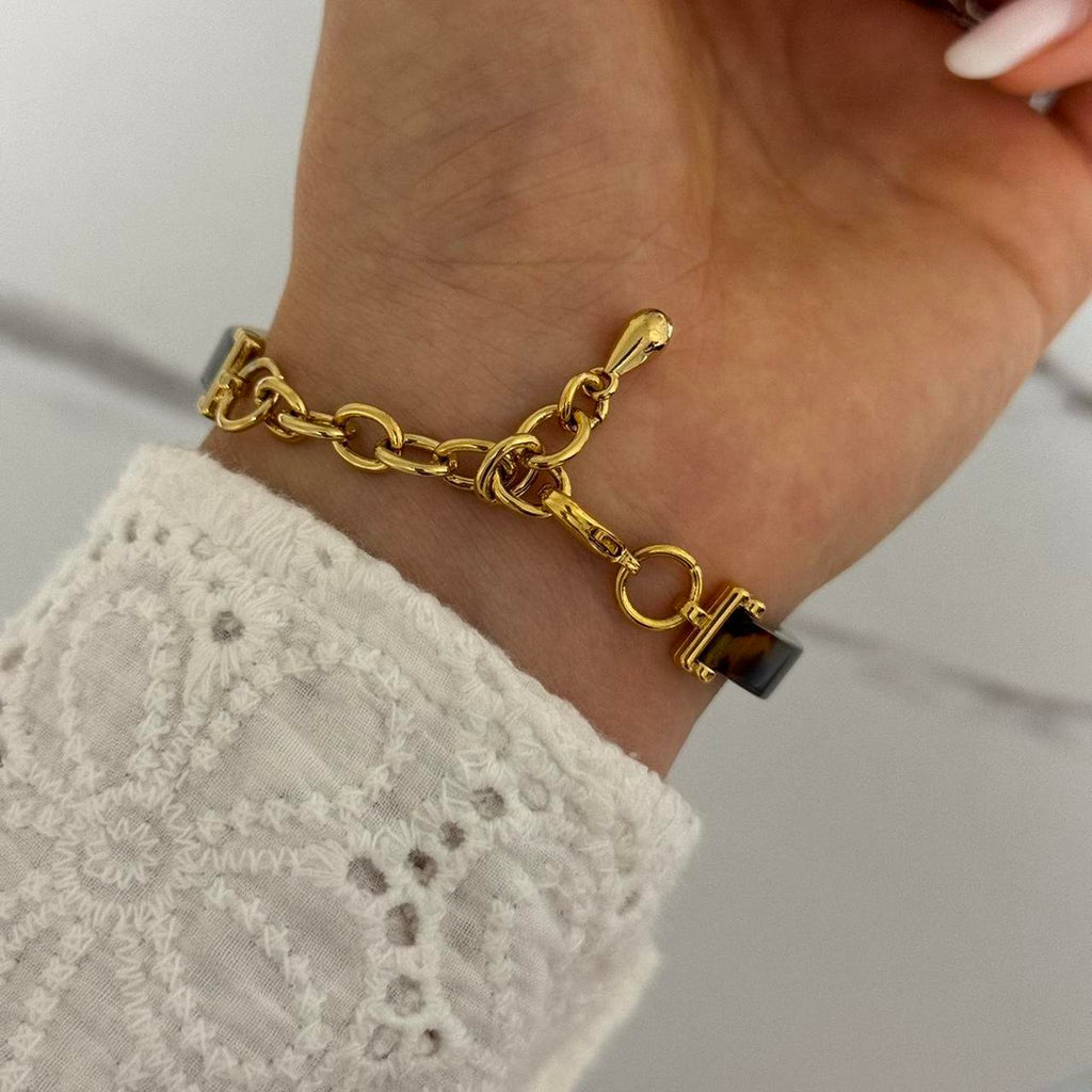 Round Brown/Gold Watch