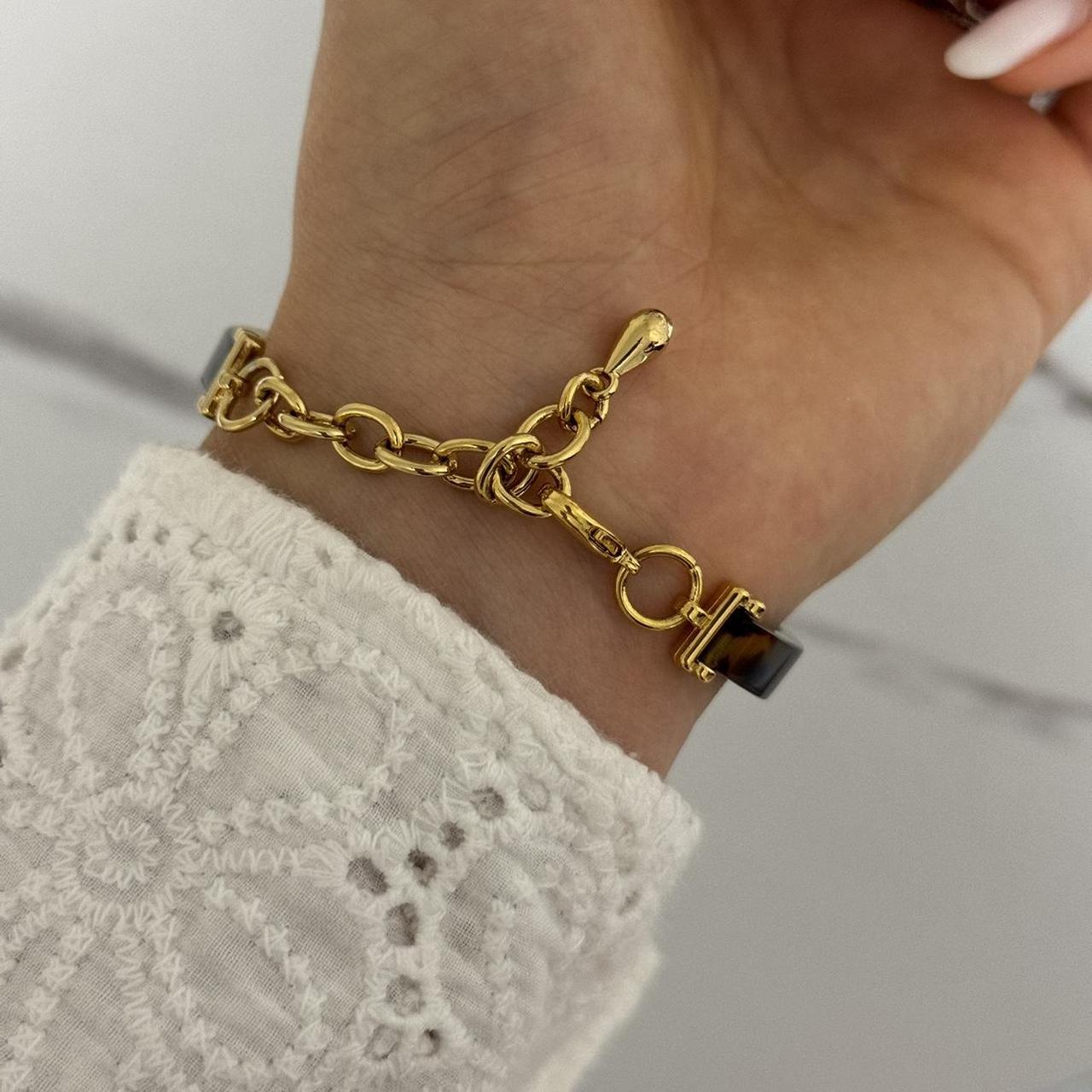 Round Brown/Gold Watch