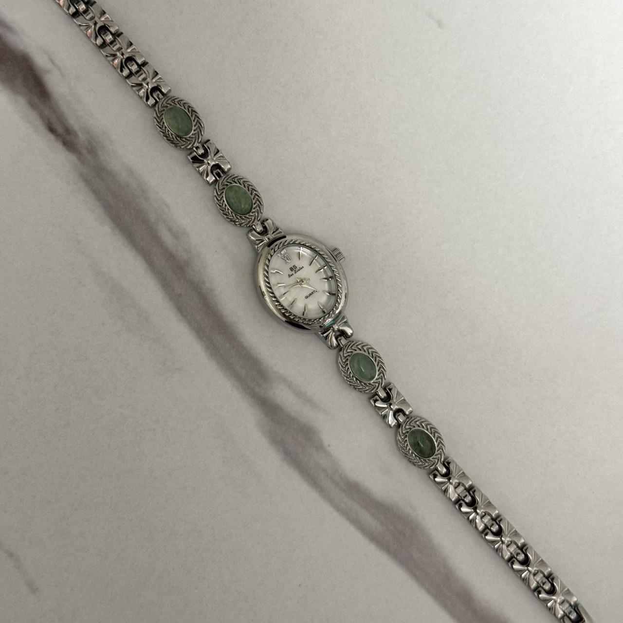 Silver/Green Mini Watch Elina