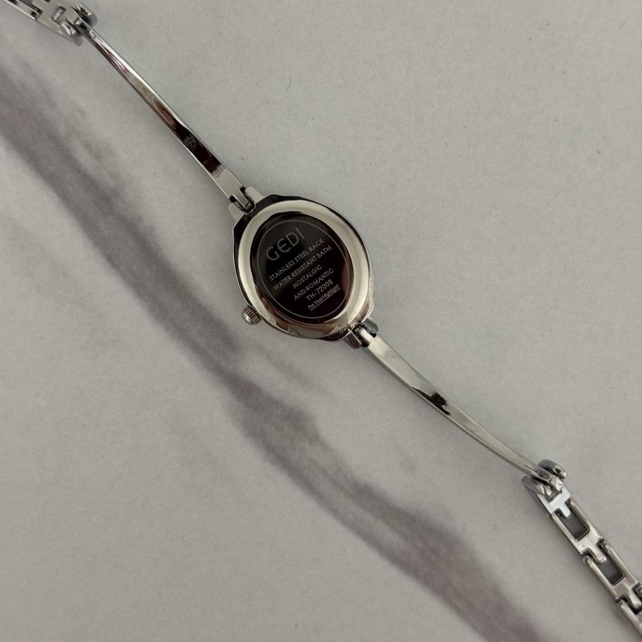 Tiny Silver Watch Bracelet