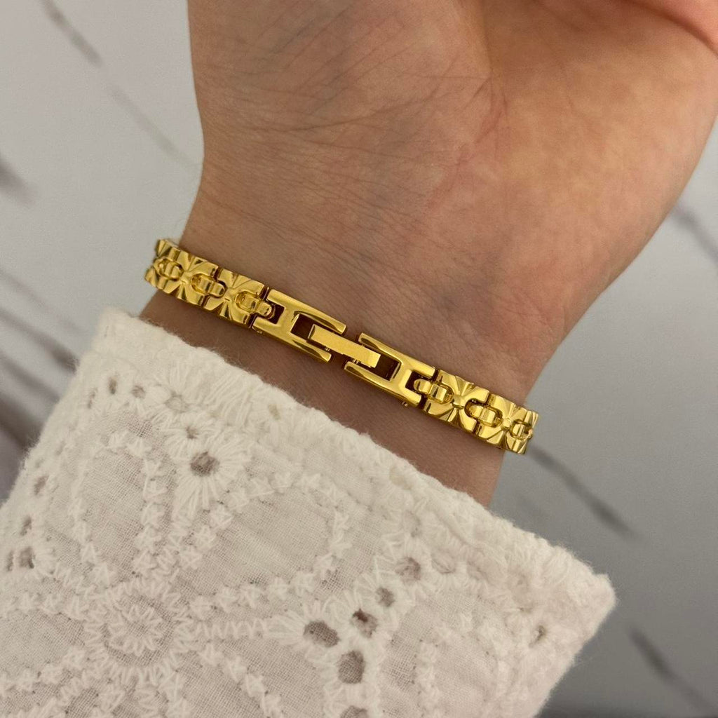 Elina Brown Natural Stone Watch