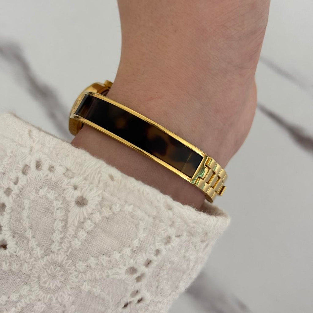 Gold Mini Round Watch Bracelet