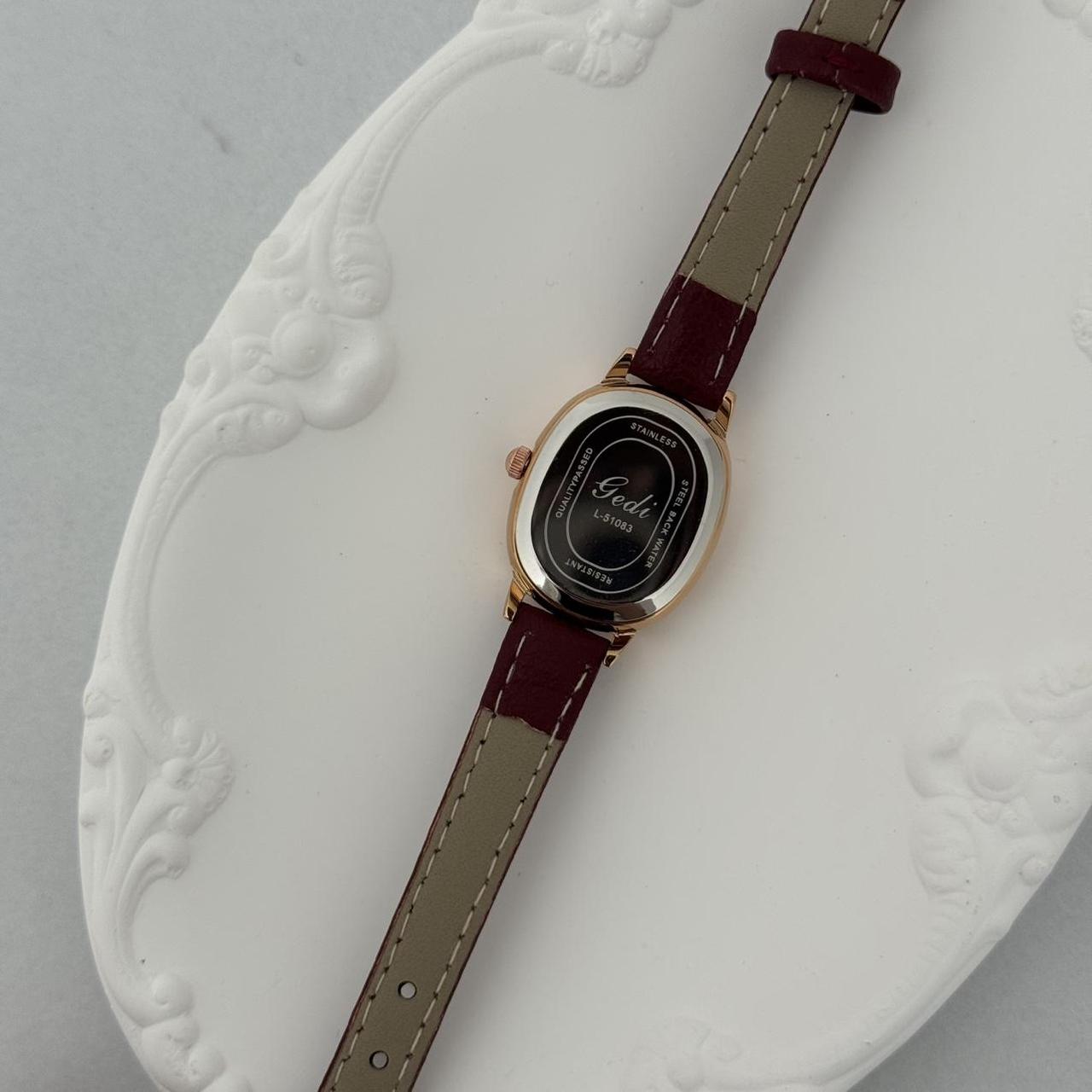 Watch Burgundy Leather Strap
