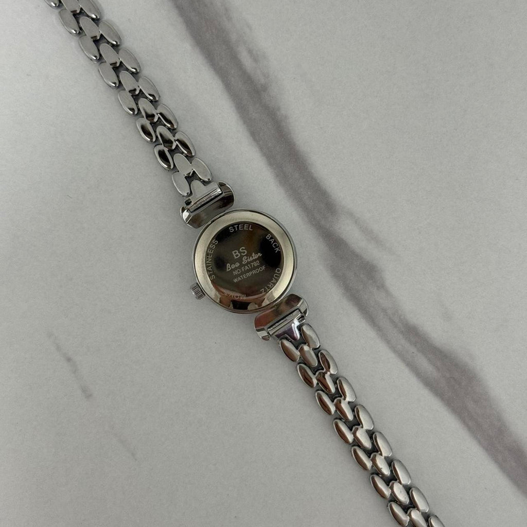 Vintage Inspired Mini Silver Watch