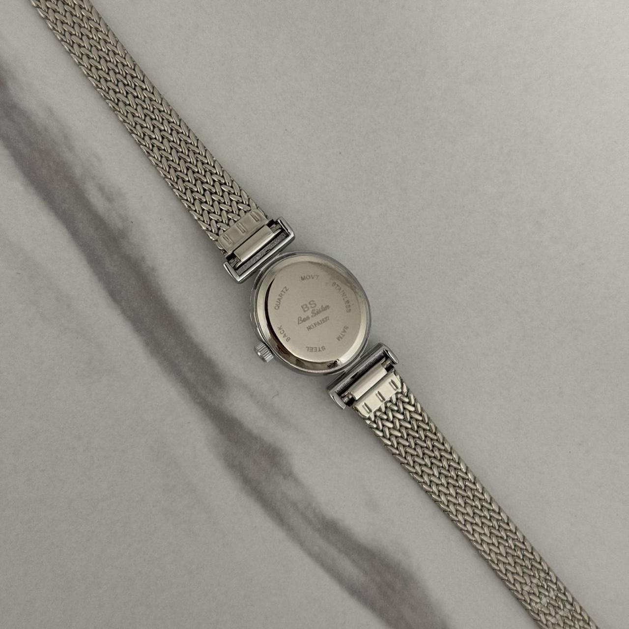 Silver/White Mini Watch