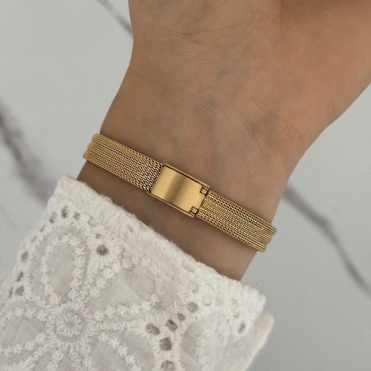 Round Gold Mini Watch