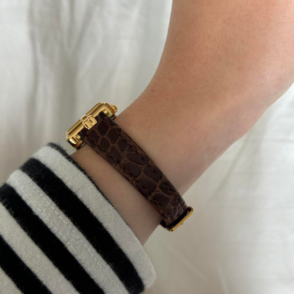 Square Brown/Gold Watch