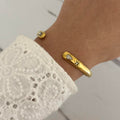 Gold Star Bracelet Zircon Stone