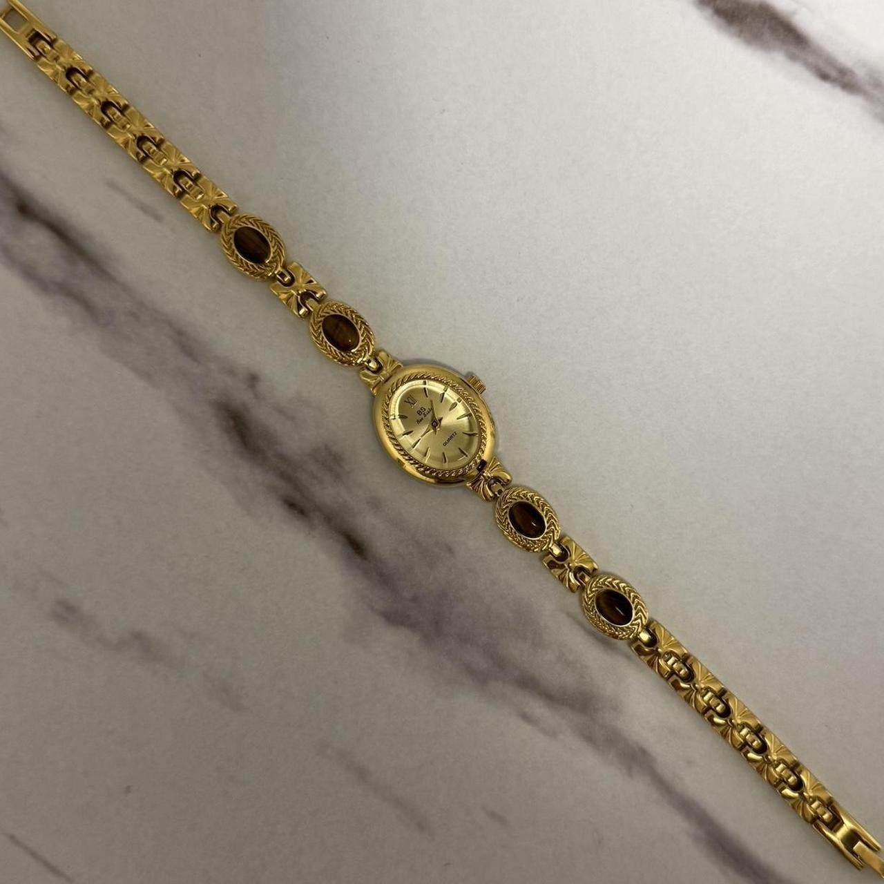 Elina Brown Natural Stone Watch