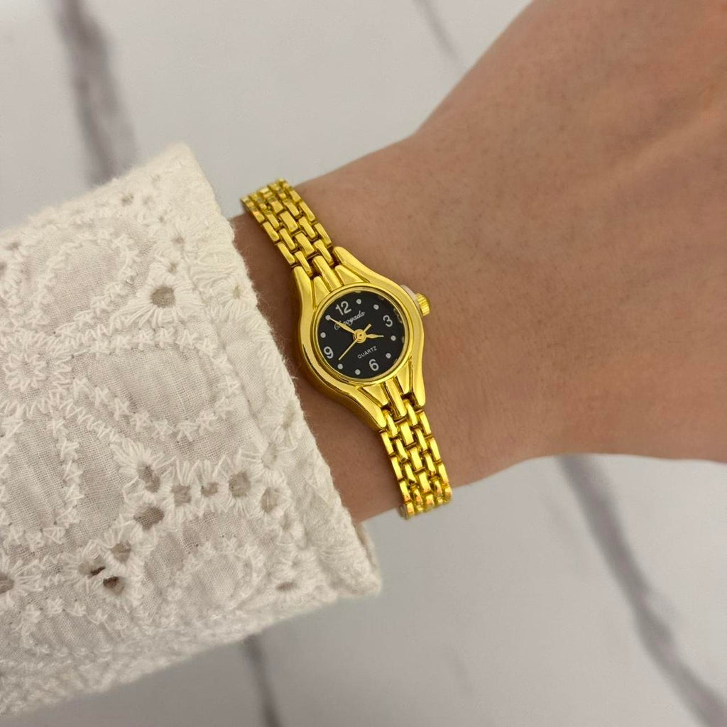 Gold/Black Mini Watch
