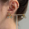 Small Gold Cherry Earrings