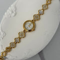 Gold Watch Zircon Stones