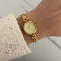 Round Gold Watch