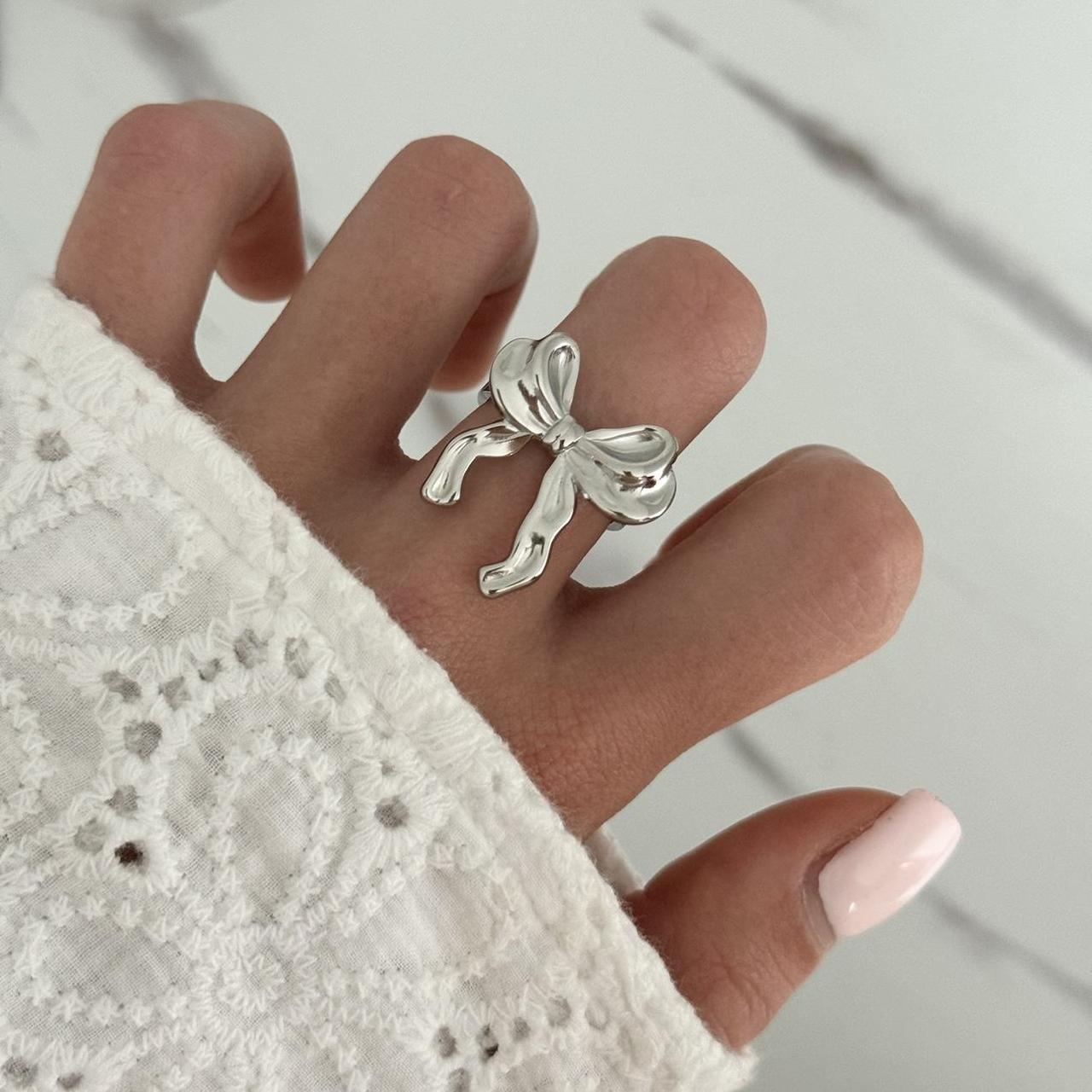 Silver Bow Ring