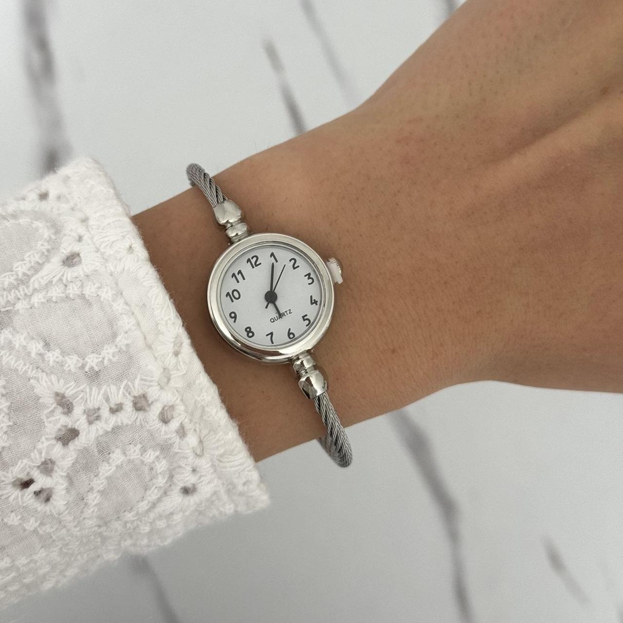 Retro Silver/White Mini Watch