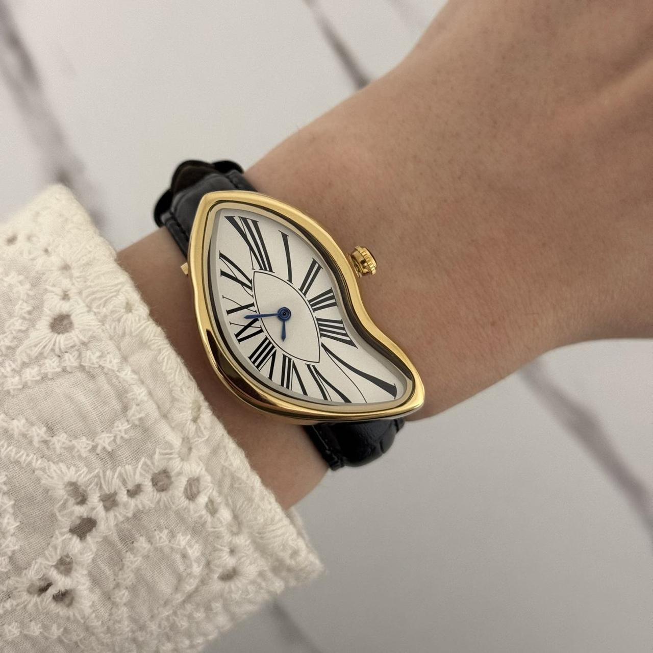 Salvador Dali Gold/White Watch