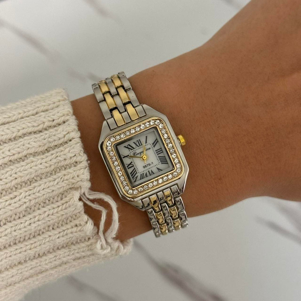 Vintage Style Two Tone Watch