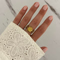 Gold Floral Ring