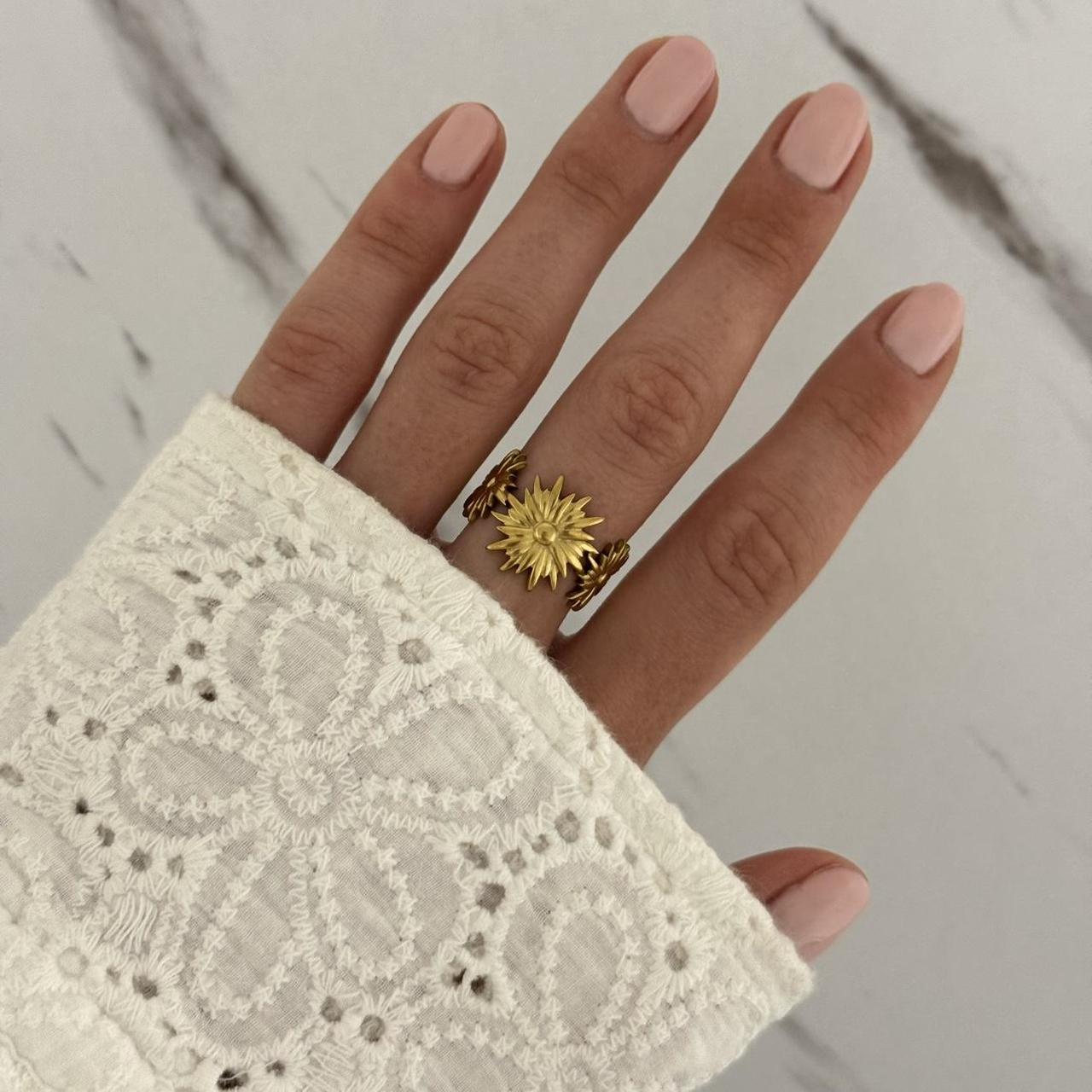 Gold Floral Ring