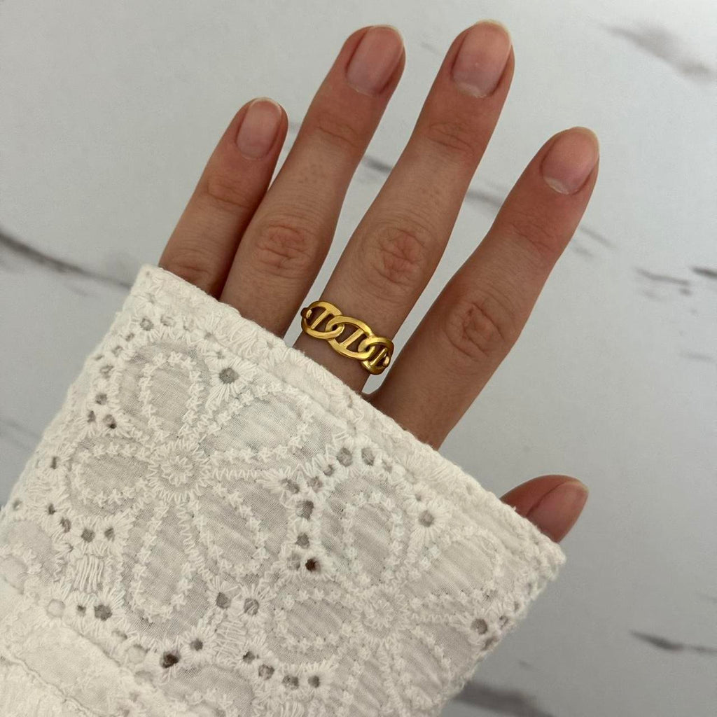 Gold Chain Ring