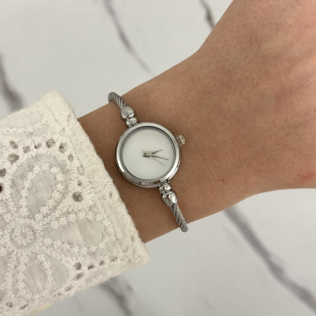 Retro Silver/White Watch Bracelet