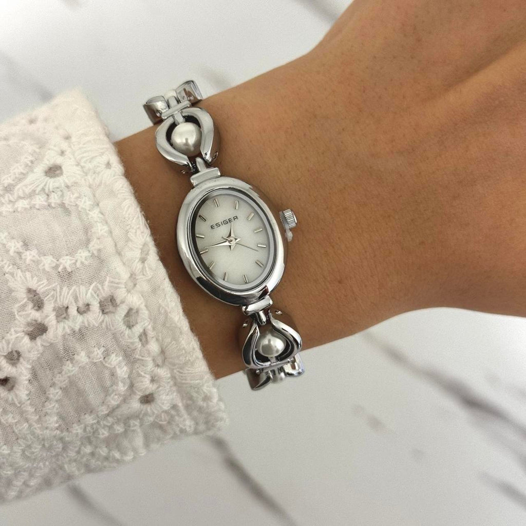 Pearl Silver Mini Watch